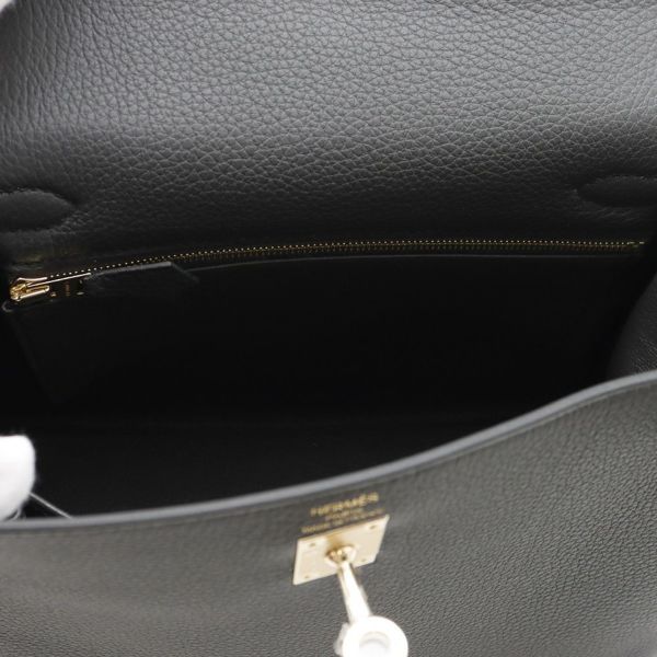 エルメス ハンドバッグ ケリー25 内縫いプロン/シャンパンゴールド金具 トゴ K刻印 ２wayショルダー