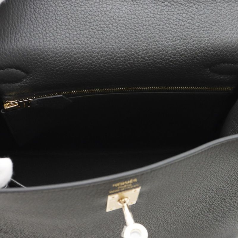 エルメス ハンドバッグ ケリー25 内縫いプロン/シャンパンゴールド金具 トゴ K刻印 ２wayショルダー