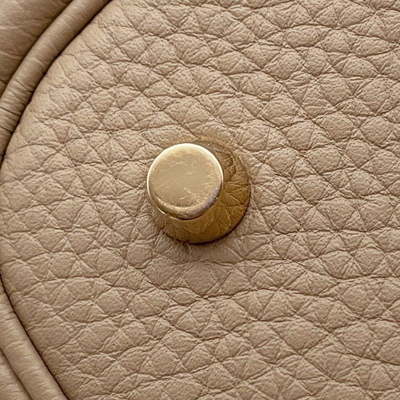 エルメス ハンドバッグ ピコタンロックMM ベージュマルファ/ゴールド金具 トリヨンクレマンス W刻印