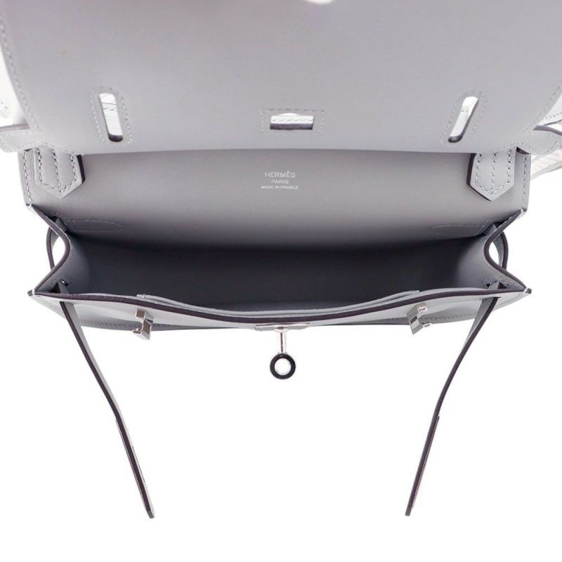 エルメス ジプシエール ミニ グリパンタン/シルバー金具 スイフト K刻印 HERMES バッグ