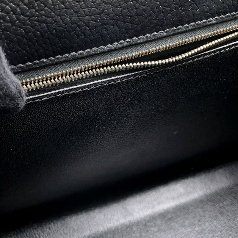 エルメス ハンドバッグ ケリー32 外縫いブラック/ゴールド金具 アルデンヌ 〇Z刻印 ２wayショルダー 黒