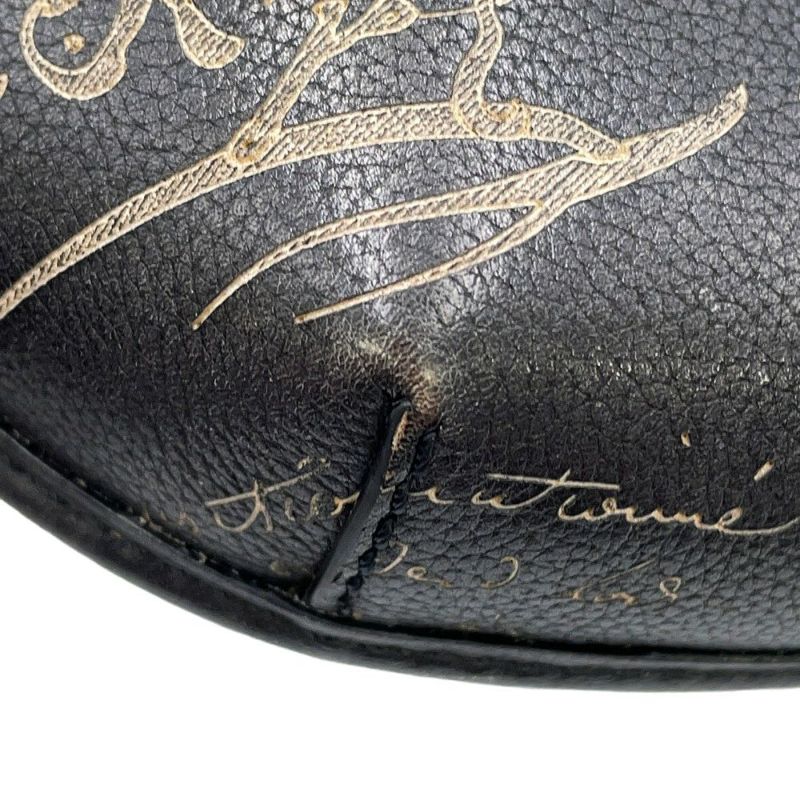 ベルルッティ ボディバッグ カリグラフィ ライダー バムバッグ レザー Berluti 黒