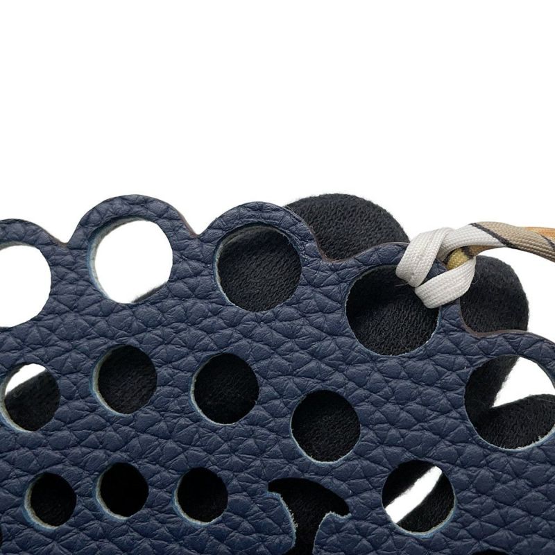 エルメス バッグチャーム プティアッシュ ピーコック カノピ/ブルーニュイ トゴ/シェブルミゾル  HERMES チャーム