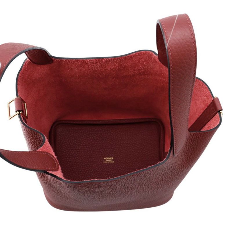 エルメス ハンドバッグ ピコタンロックPM ルージュアッシュ/ゴールド金具 トリヨンクレマンス W刻印