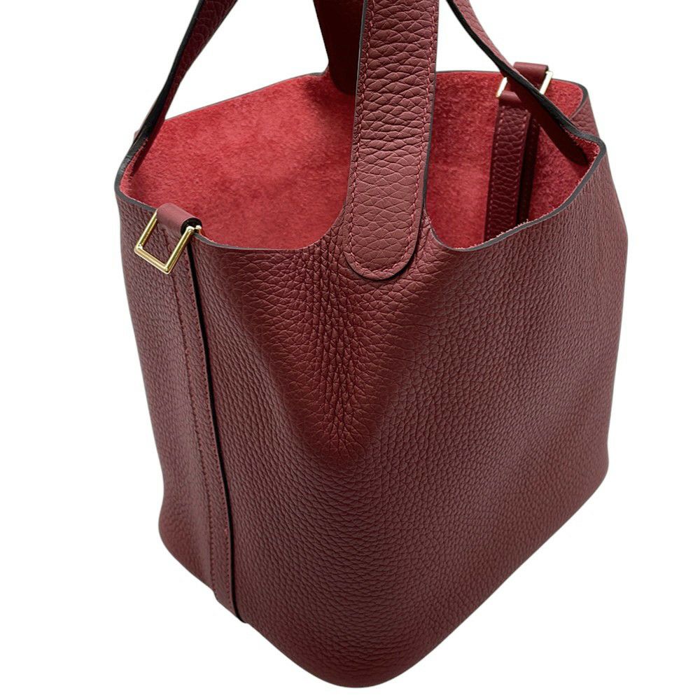 エルメス ハンドバッグ ピコタンロックPM ルージュアッシュ/ゴールド金具 トリヨンクレマンス W刻印