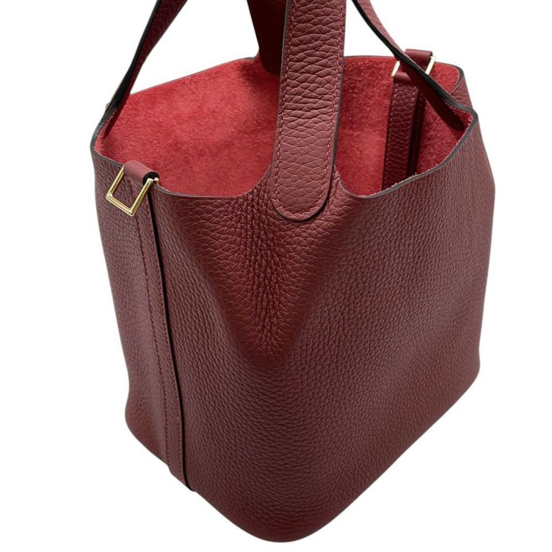 エルメス ハンドバッグ ピコタンロックPM ルージュアッシュ/ゴールド金具 トリヨンクレマンス W刻印