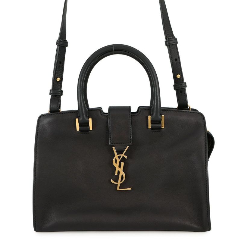 サンローランパリ ハンドバッグ ベイビーカバス 424868 SAINT LAURENT PARIS 2way 黒