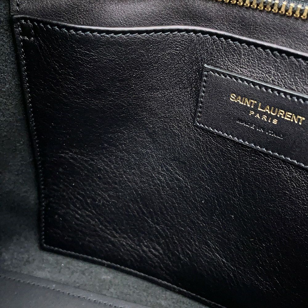 サンローランパリ ハンドバッグ ベイビーカバス 424868 SAINT LAURENT PARIS 2way 黒