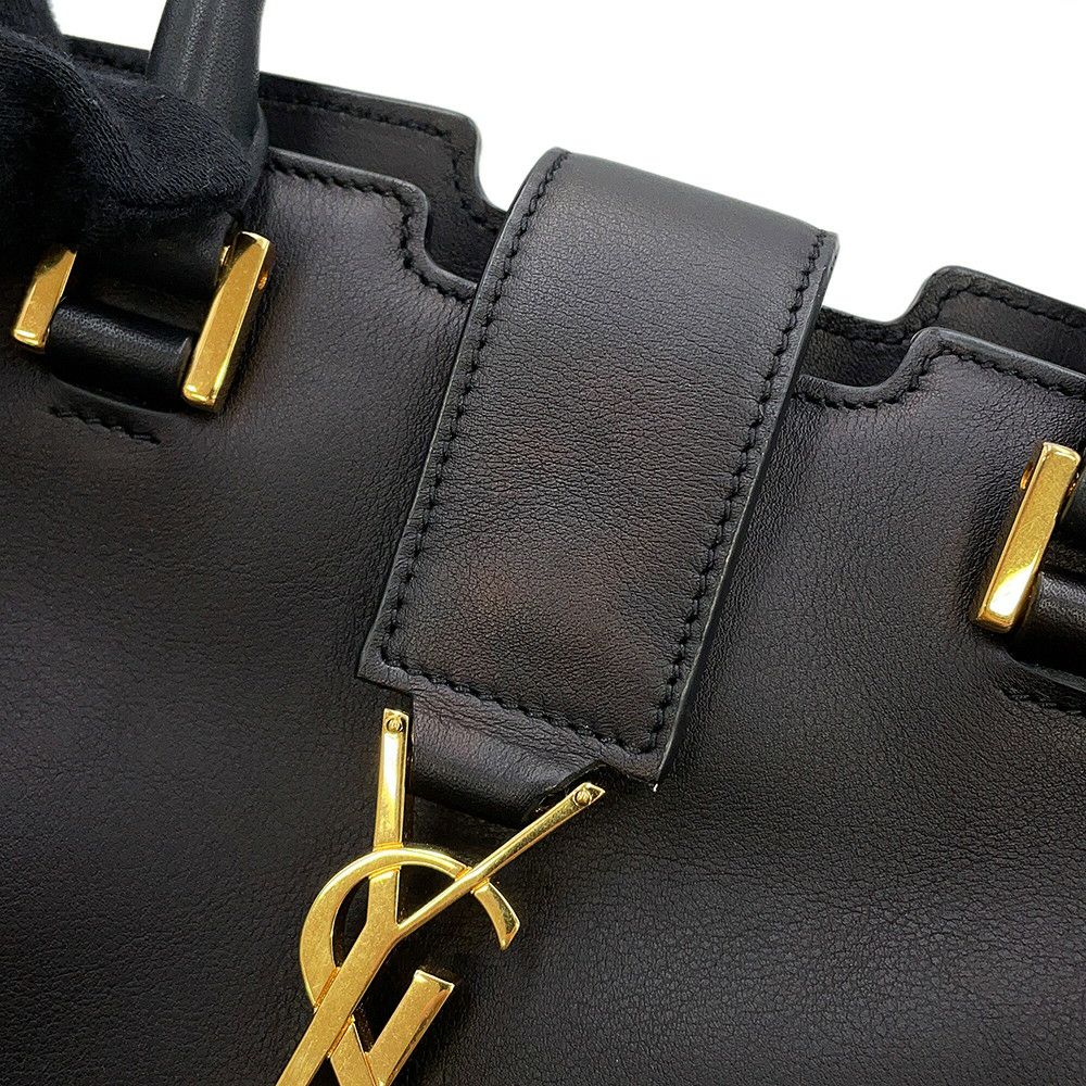 サンローランパリ ハンドバッグ ベイビーカバス 424868 SAINT LAURENT PARIS 2way 黒