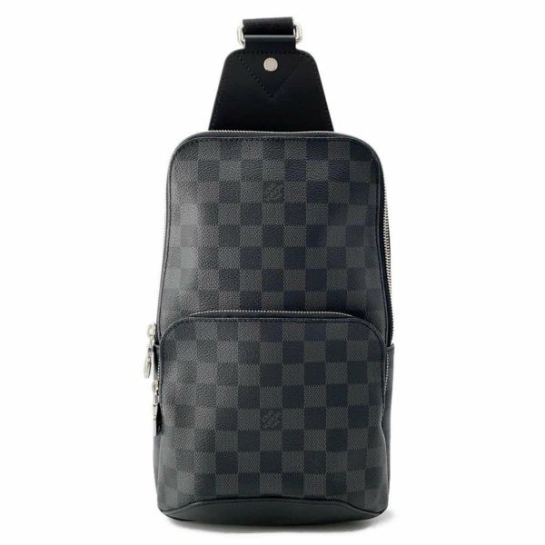 ルイヴィトン ボディバッグ ダミエ・グラフィット アヴェニュー・スリングバッグ N41719 LOUIS VUITTON 黒 ブラック