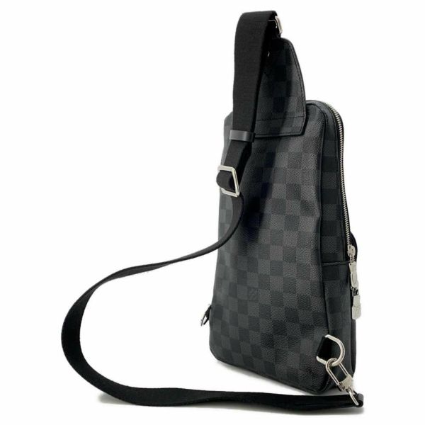 ルイヴィトン ボディバッグ ダミエ・グラフィット アヴェニュー・スリングバッグ N41719 LOUIS VUITTON 黒 ブラック