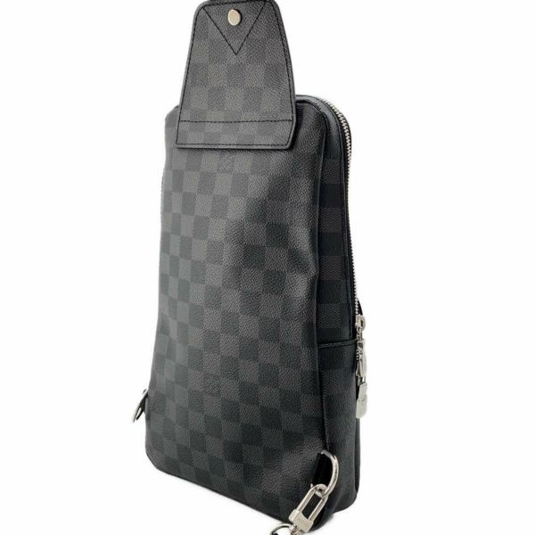 ルイヴィトン ボディバッグ ダミエ・グラフィット アヴェニュー・スリングバッグ N41719 LOUIS VUITTON 黒 ブラック