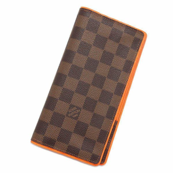 ルイヴィトン 長財布 ダミエ・エベヌ ポルトフォイユ・ブラザ N63155 LOUIS VUITTON 財布 メンズ