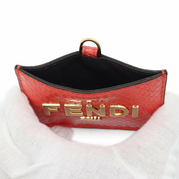 フェンディ カードケース ロゴ パイソン 8M0478 FENDI カードホルダー