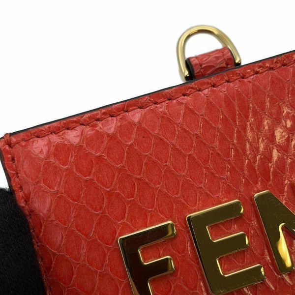 フェンディ カードケース ロゴ パイソン 8M0478 FENDI カードホルダー