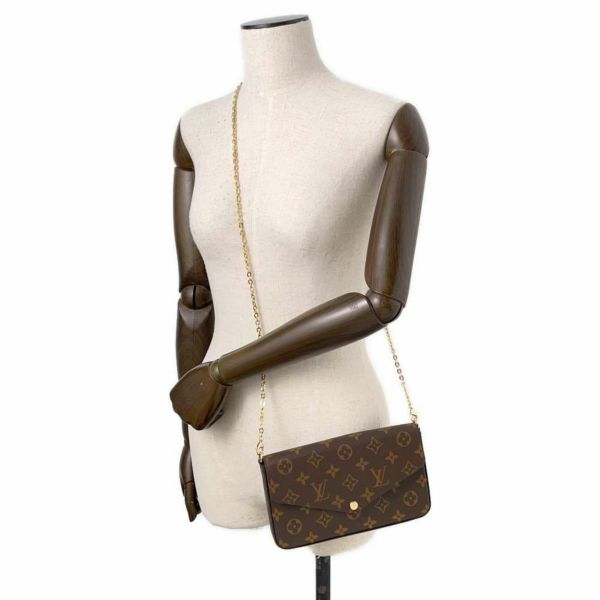 ルイヴィトン チェーンウォレット モノグラム ポシェット・フェリシー M81896 LOUIS VUITTON 財布 バッグ