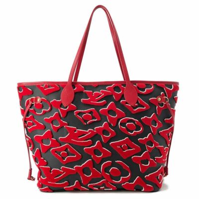 ルイヴィトン トートバッグ タフテッド モノグラム LVXUF ネヴァーフルMM ポーチ付き M45544 LOUIS VUITTON ヴィトン 黒