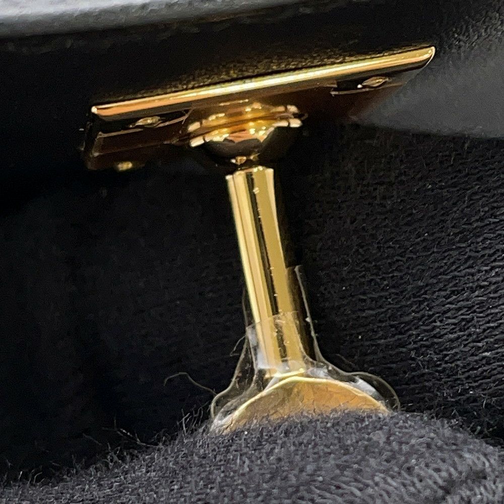 エルメス ハンドバッグ ポシェットケリー ブラック/ゴールド金具 スイフト W刻印 黒