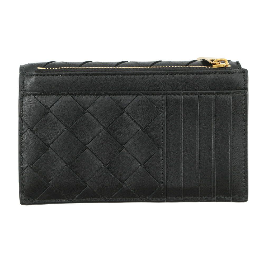 ボッテガヴェネタ コインケース アンディアーモ ファスナー レザー 776031 BOTTEGA VENETA 財布 黒