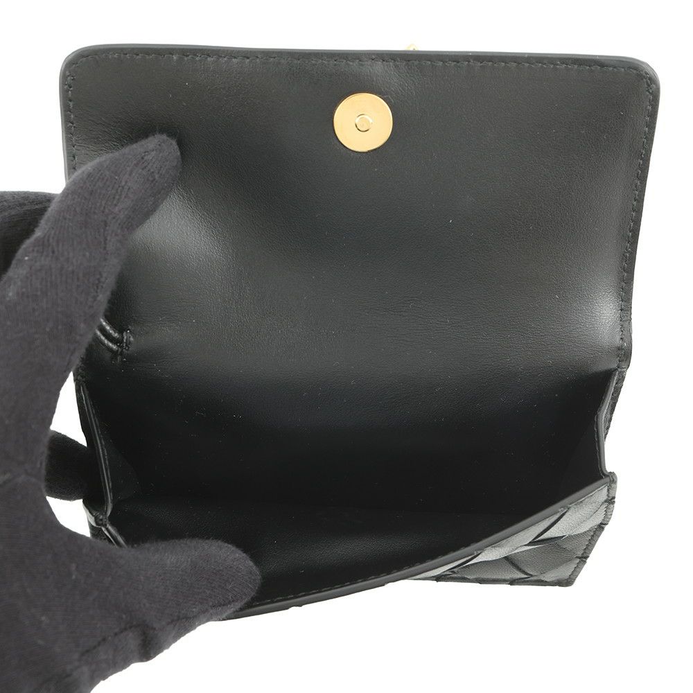 ボッテガヴェネタ コインケース アンディアーモ ファスナー レザー 776031 BOTTEGA VENETA 財布 黒