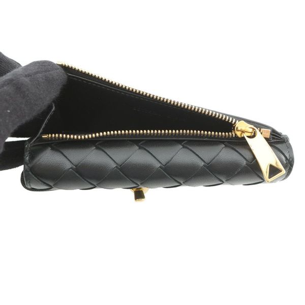 ボッテガヴェネタ コインケース アンディアーモ ファスナー レザー 776031 BOTTEGA VENETA 財布 黒