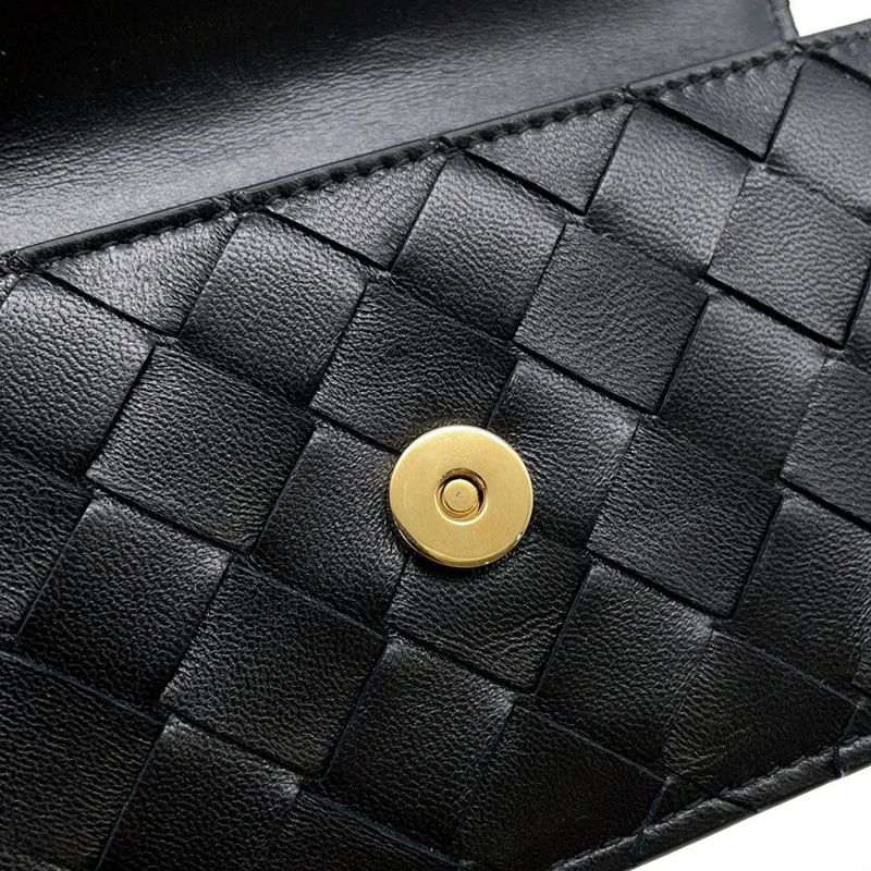 ボッテガヴェネタ コインケース アンディアーモ ファスナー レザー 776031 BOTTEGA VENETA 財布 黒