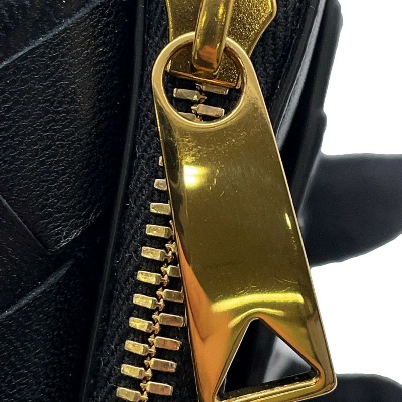 ボッテガヴェネタ コインケース アンディアーモ ファスナー レザー 776031 BOTTEGA VENETA 財布 黒