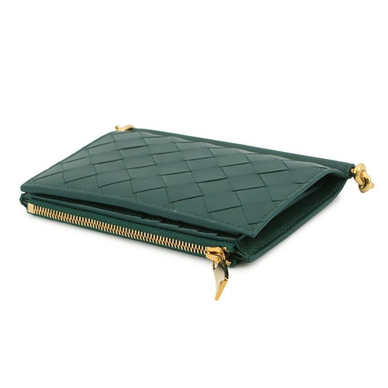 ボッテガヴェネタ 二つ折り財布 ソルスティス ミディアム レザー 806078 BOTTEGA VENETA 財布