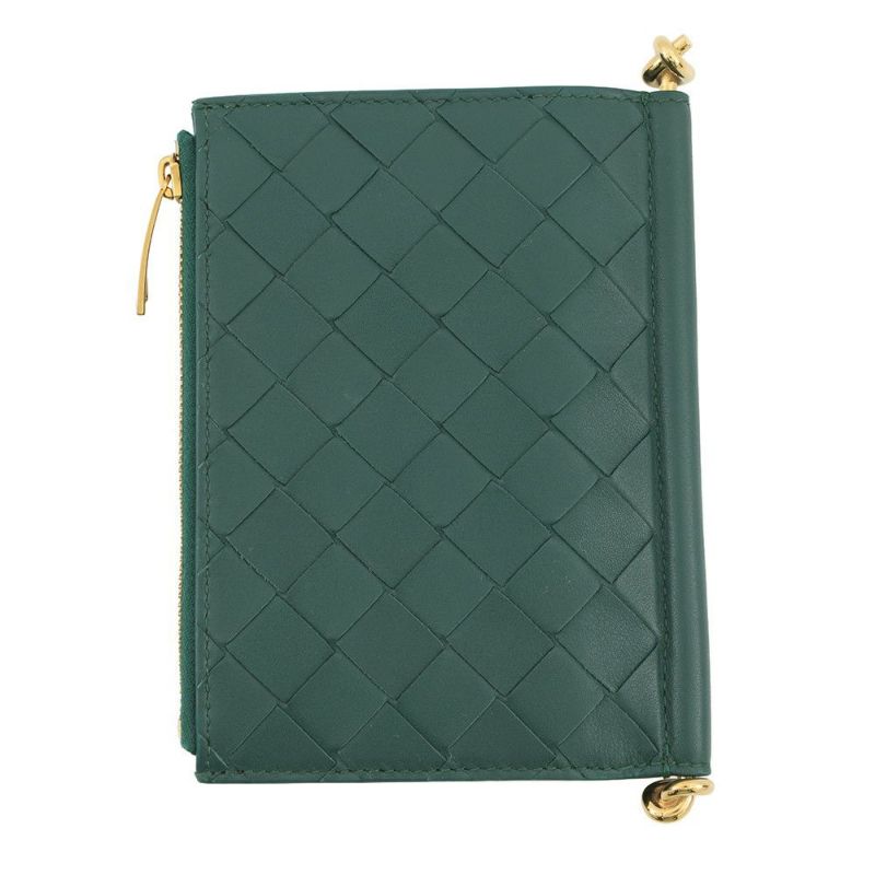 ボッテガヴェネタ 二つ折り財布 ソルスティス ミディアム レザー 806078 BOTTEGA VENETA 財布