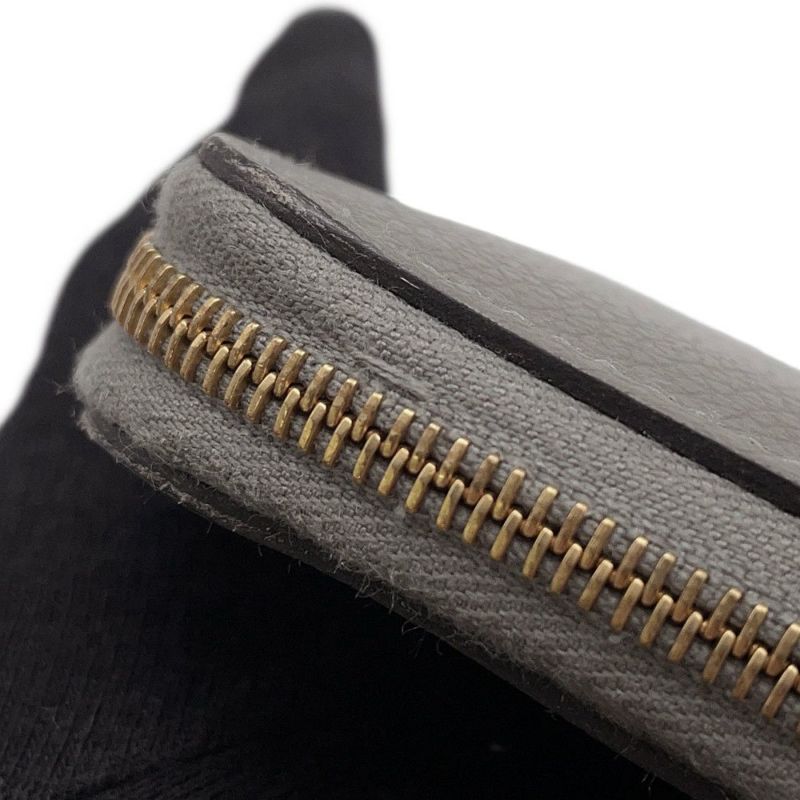 エルメス 二つ折り財布 ジップアンゴー2 シェーヌダンクル グリメイヤー/ゴールド金具 エバーカラー W刻印 財布