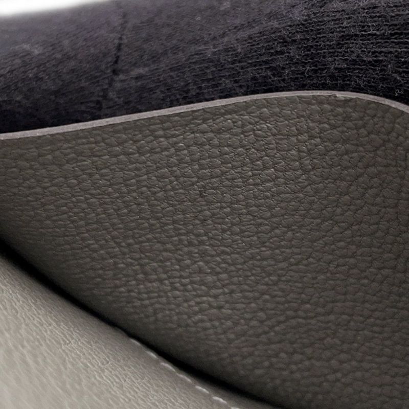 エルメス 二つ折り財布 ジップアンゴー2 シェーヌダンクル グリメイヤー/ゴールド金具 エバーカラー W刻印 財布