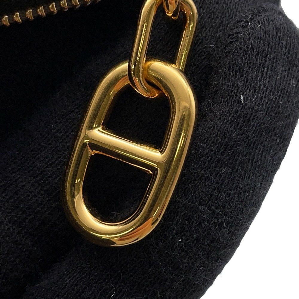 エルメス 二つ折り財布 ジップアンゴー2 シェーヌダンクル グリメイヤー/ゴールド金具 エバーカラー W刻印 財布