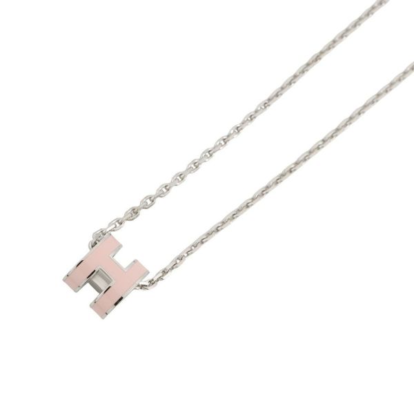 エルメス ネックレス ミニ・ポップアッシュ ローズドラジェ/シルバー金具 HERMES アクセサリー