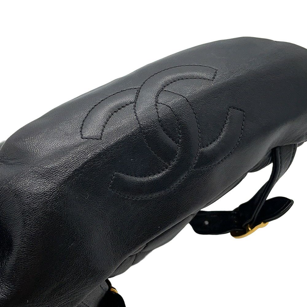 シャネル リュック ココマーク マトラッセ チェーンショルダー ラムスキン A10177 CHANEL バッグ バックパック 黒