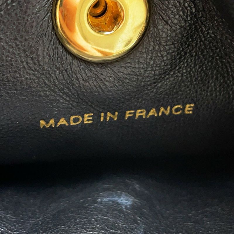 シャネル リュック ココマーク マトラッセ チェーンショルダー ラムスキン A10177 CHANEL バッグ バックパック 黒