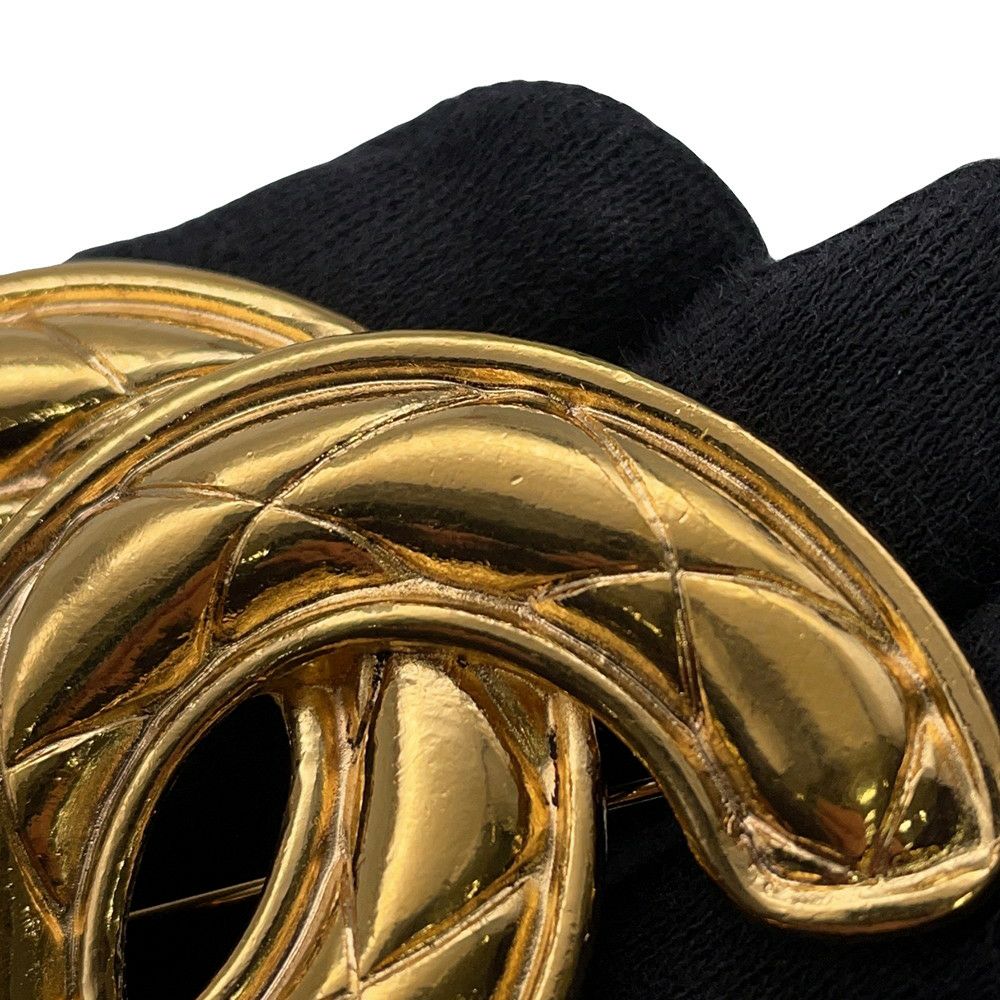 シャネル ブローチ ココマーク マトラッセ メタル ヴィンテージ CHANEL アクセサリー