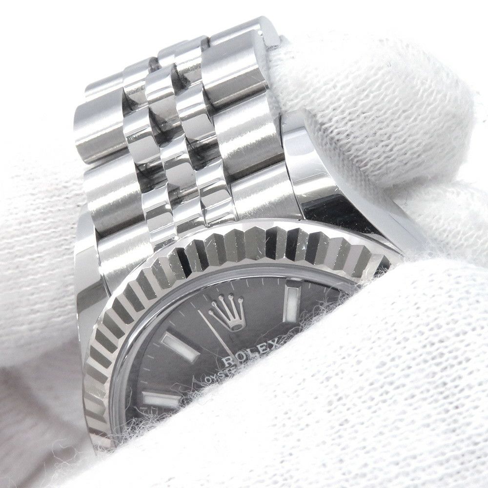 ロレックス レディ デイトジャスト SS/K18WG 279174 ROLEX 腕時計 ダークグレー文字盤