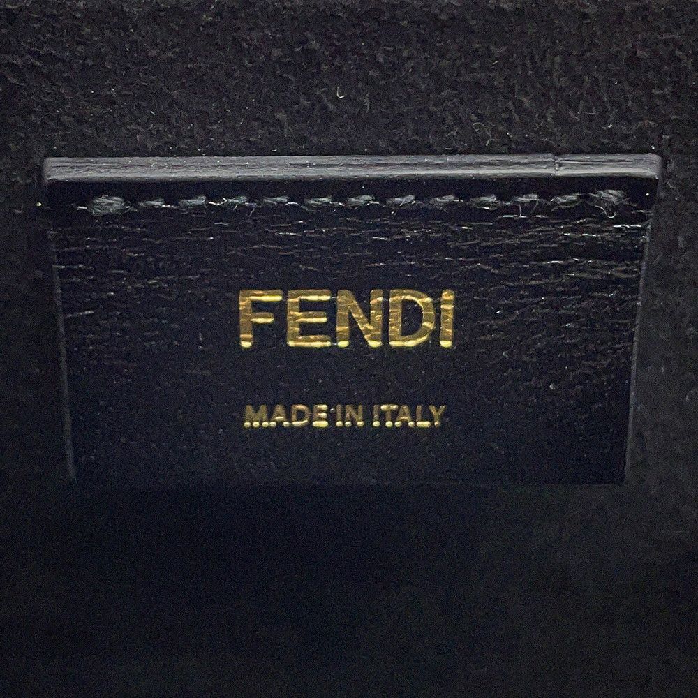 フェンディ ショルダーバッグ ボックス オリゾンタル ロゴ レザー 8BT340 FEND 2wayショルダーバッグ