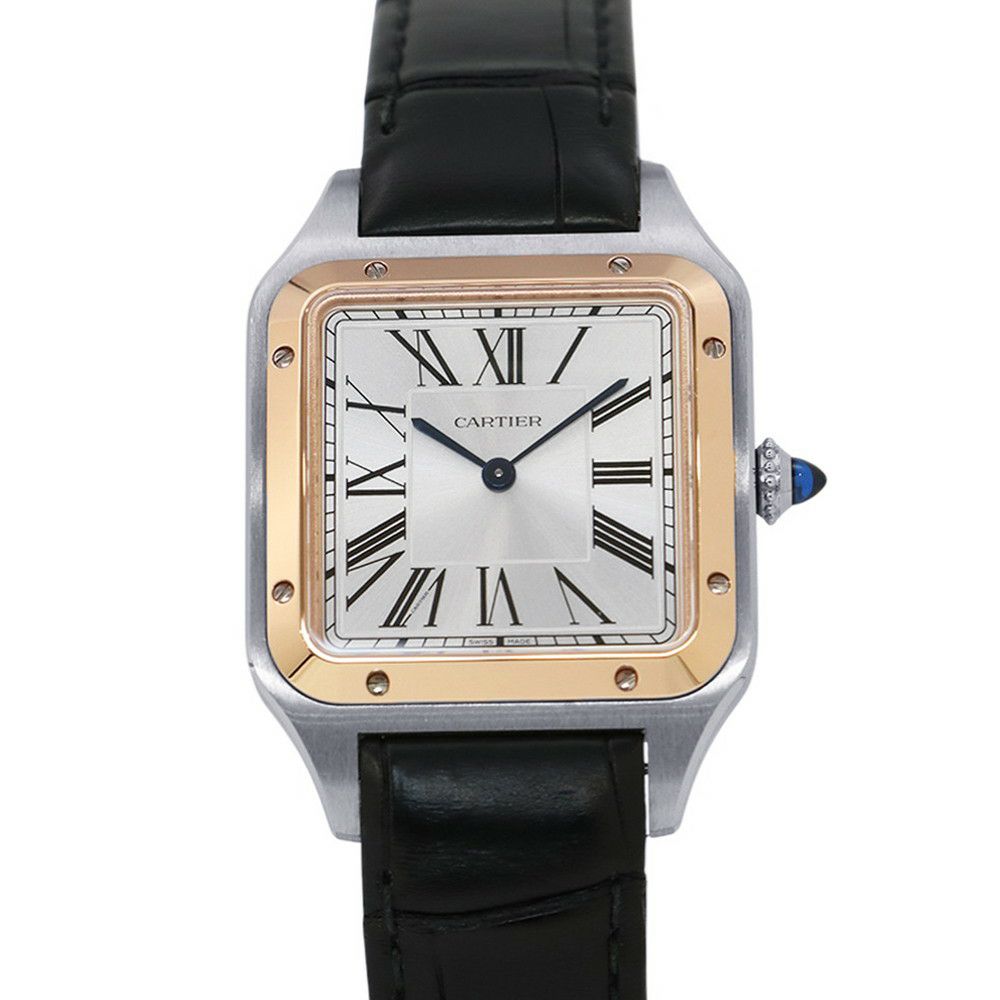 カルティエ サントス デュモン LM W2SA0037 Cartier 腕時計 シルバー文字盤