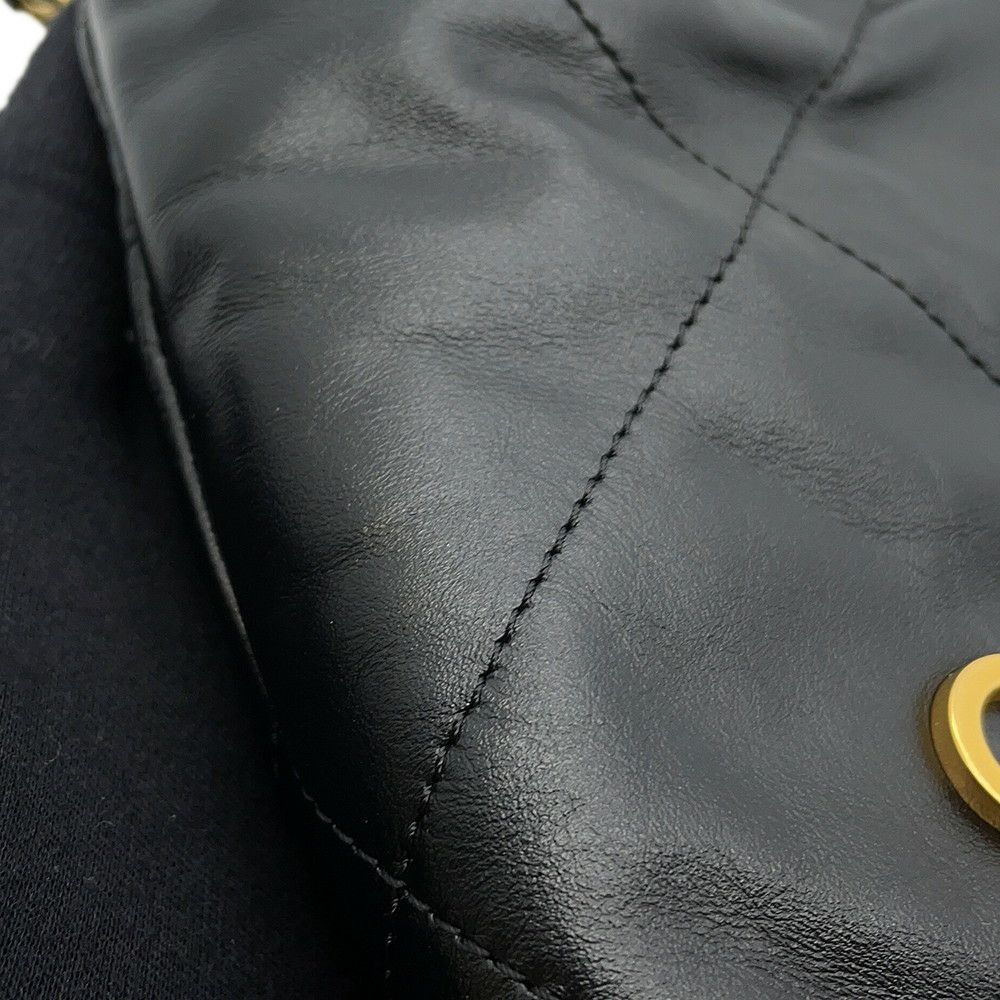 シャネル ハンドバッグ CHANEL 22 ミニ ココマーク シャイニーカーフレザー AS3980 CHANEL 2wayショルダー 黒