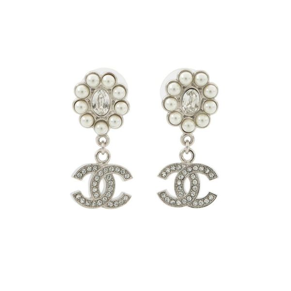 シャネル ピアス ココマーク ラインストーン/フェイクパール B23 K ABB141 CHANEL アクセサリー