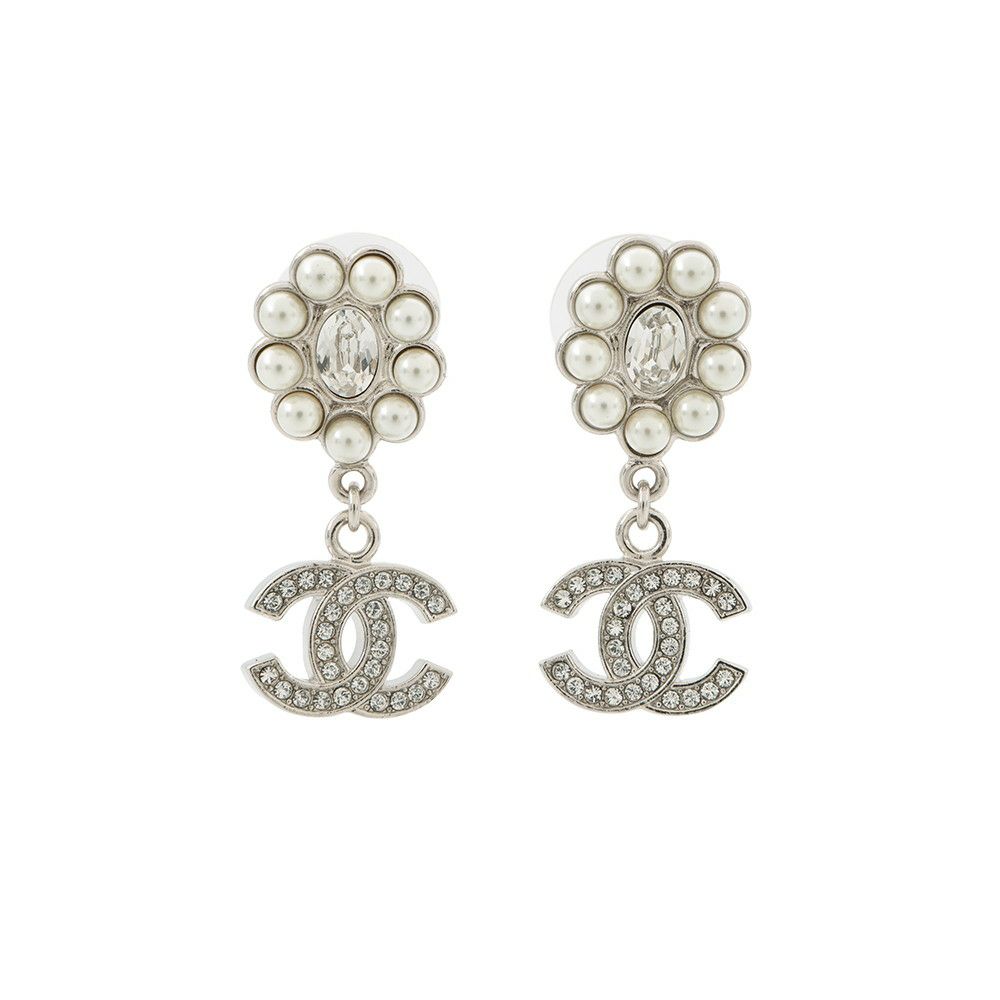 シャネル ピアス ココマーク ラインストーン/フェイクパール B23 K ABB141 CHANEL アクセサリー