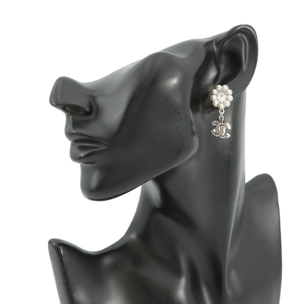 シャネル ピアス ココマーク ラインストーン/フェイクパール B23 K ABB141 CHANEL アクセサリー