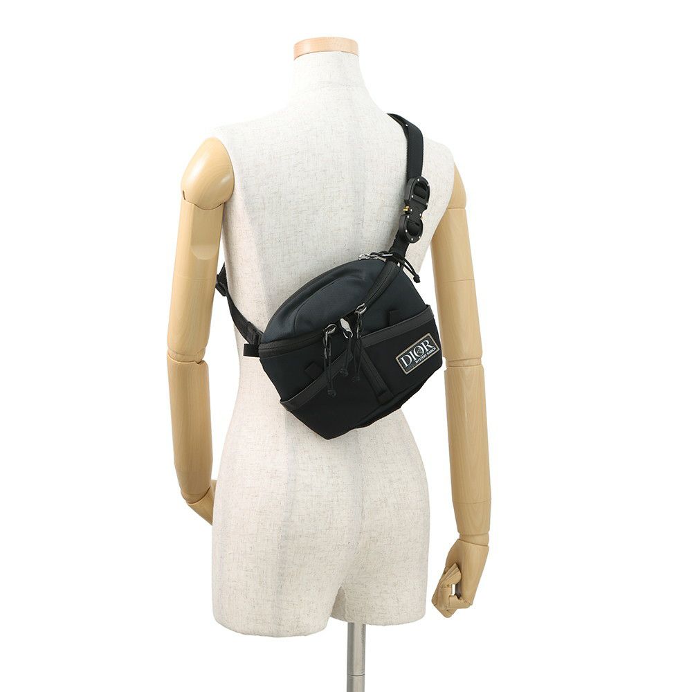 クリスチャン・ディオール ボディバッグ ミステリーランチコラボ ベルトバッグ ナイロン 1MIBO039MRN 黒 セール品