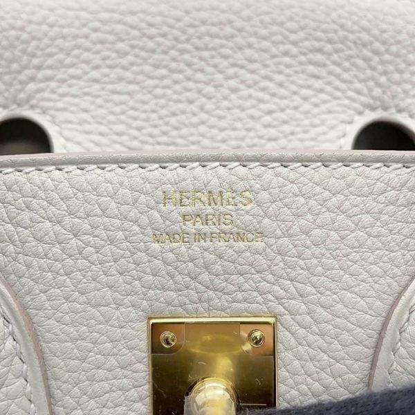 エルメス バーキン25 パールグレー/ゴールド金具 トゴ U刻印 HERMES Birkin ハンドバッグ