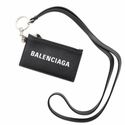 バレンシアガ コインケース カードケース ストラップ付き 594548 BALENCIAGA 小銭入れ 黒 | 中古・新品 ブランド販売ギャラリーレア公式通販