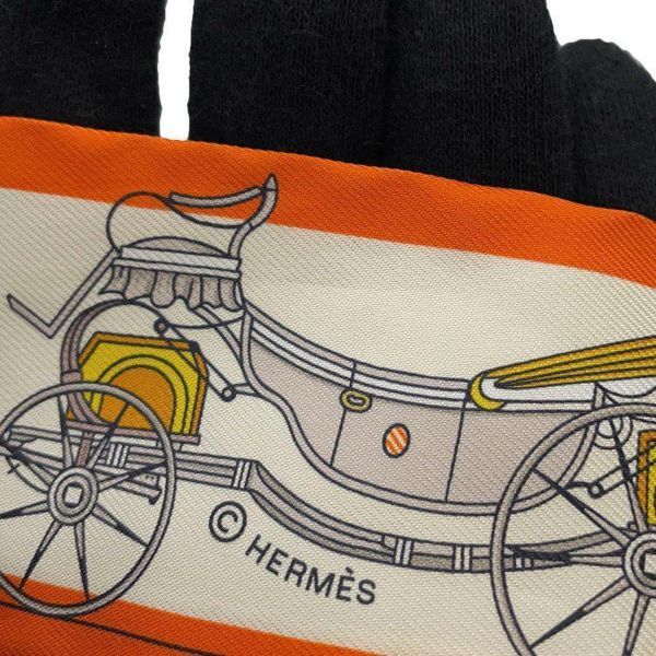 エルメス スカーフ ツイリー 馬車の変遷 Les Voitures Nouvelles HERMES シルク 2024春夏