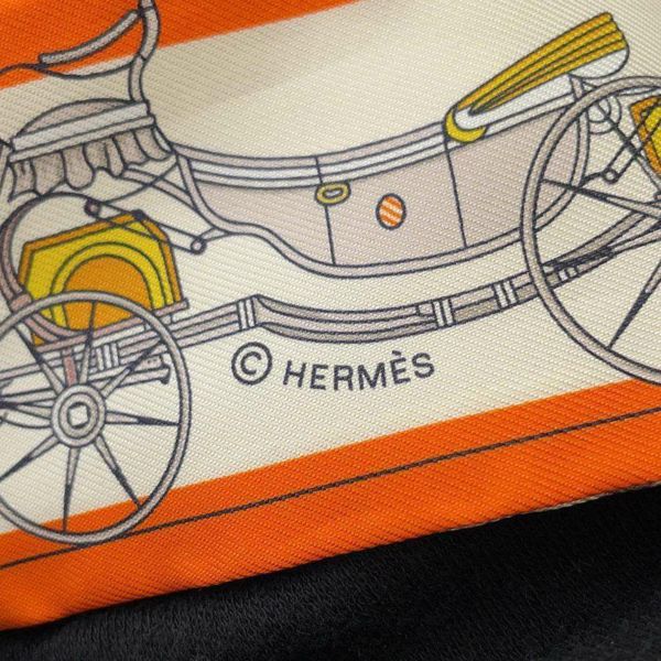 エルメス スカーフ ツイリー 馬車の変遷 Les Voitures Nouvelles HERMES シルク 2024春夏