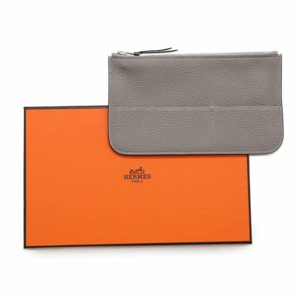 エルメス 長財布 ドゴンロング GM グリメイヤー/シルバー金具 トゴ B刻印 HERMES 財布