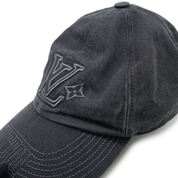 ルイヴィトン キャップ LV デニム ウォッシュド コットン M5235L LOUIS VUITTON 帽子
